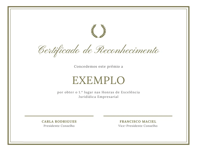 exemplo certificado